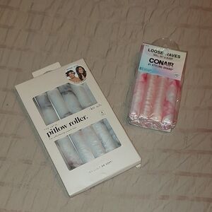 Soft Pillow Rollers - Pink and White